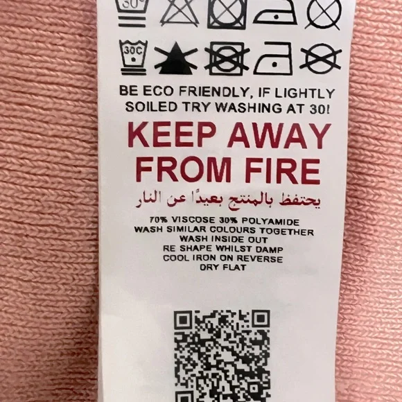 MISSGUIDED new Pink True Wrap Around Straps Crop Balloon Sleeves Knit Top 10/12 - Picture 15 of 16